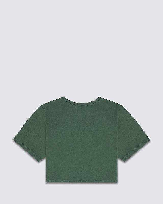 Camiseta Flying V Crew Crop SS II Dark Forest