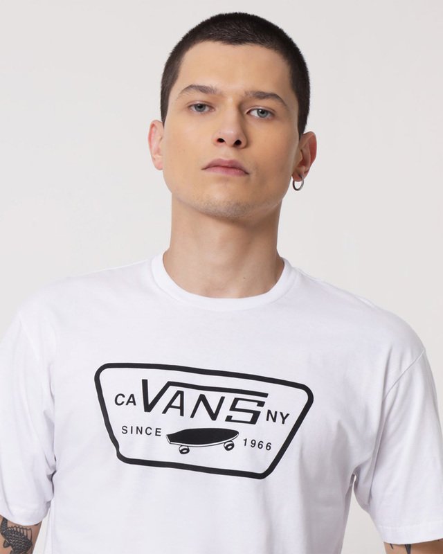 Camiseta Full Patch White Black