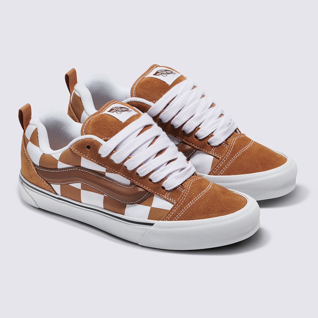 T nis Knu Skool Mega Checkerboard Brown Vans