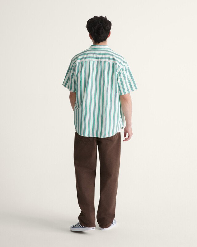 Calça Check 5 Loose Denim Dark Brown