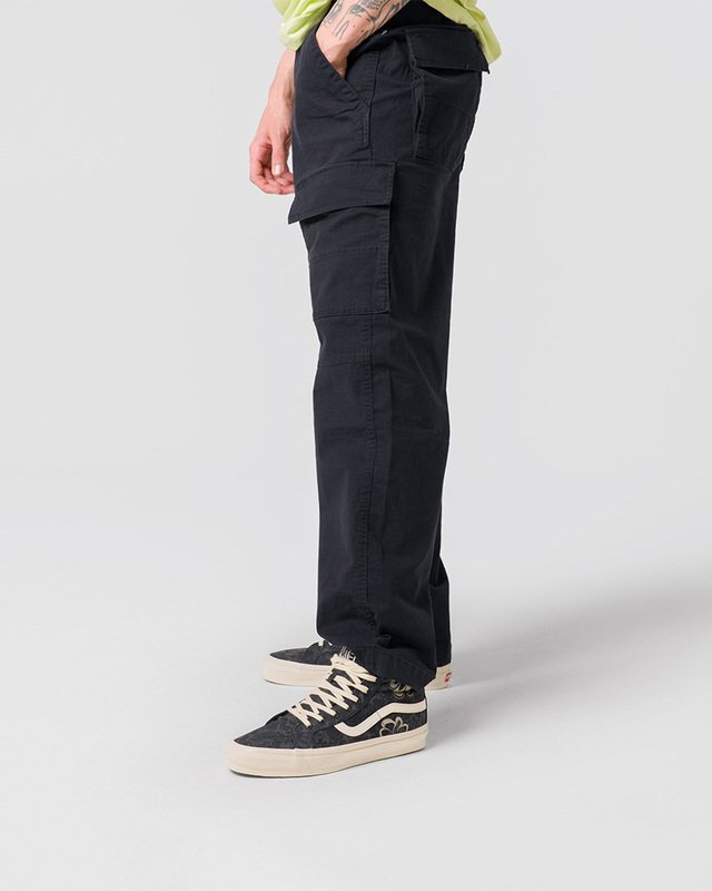 Calça Fatigue Cargo Loose Tapered Ripstop Black