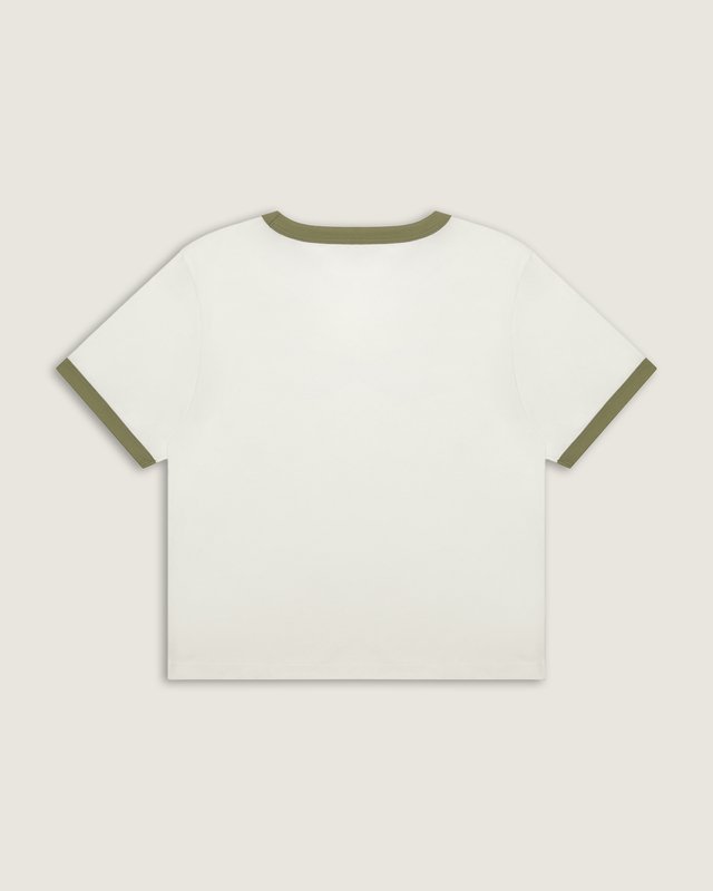 Camiseta Manga Curta Ringer Tee Egret