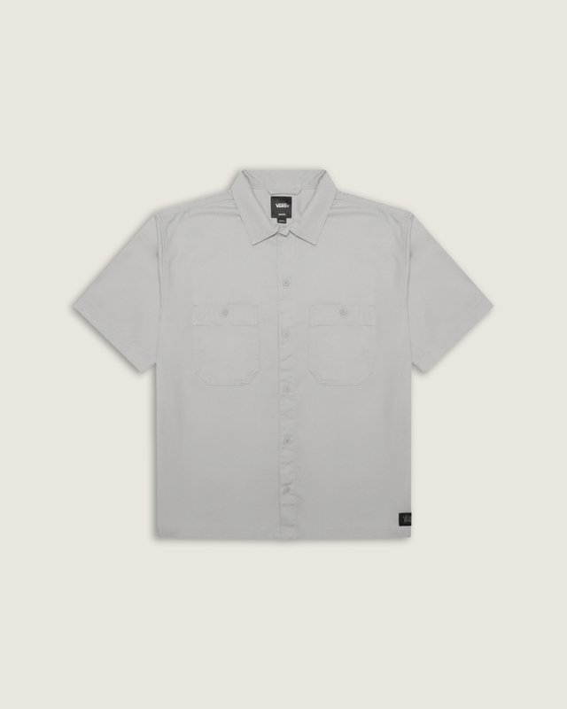 Camisa Manga Curta Larkspur Solid Drizzle
