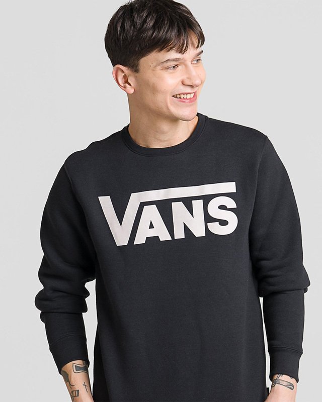 Moletom Vans Classic Crew Ll Black White