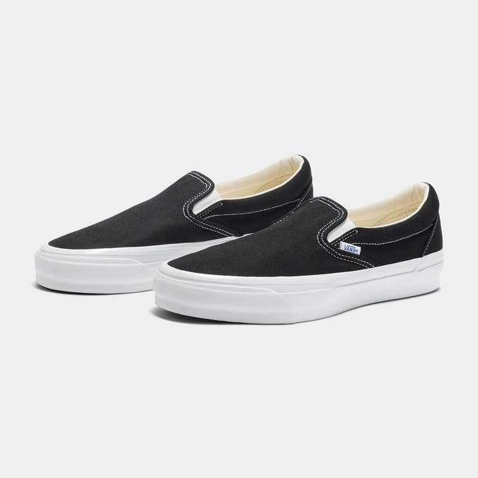 Tenis Slip On Vlt Premium Lx Black White Vans