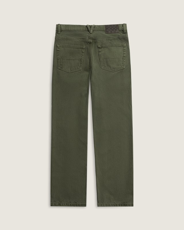 Calça Check 5 Loose Denim Mossy Olive