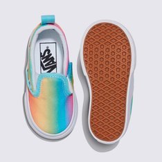 Tenis Slip On Rainbow Multi True White Infantil Vans