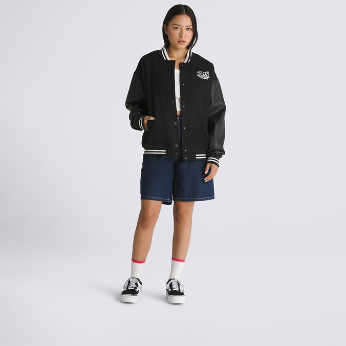 Jaqueta Varsity Club Bomber Black