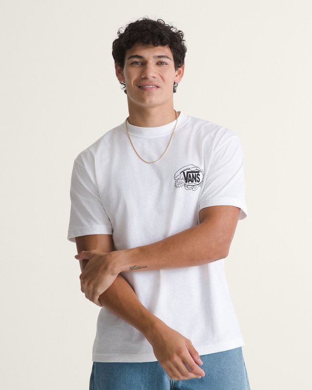 Camiseta Manga Curta Hot Lines White