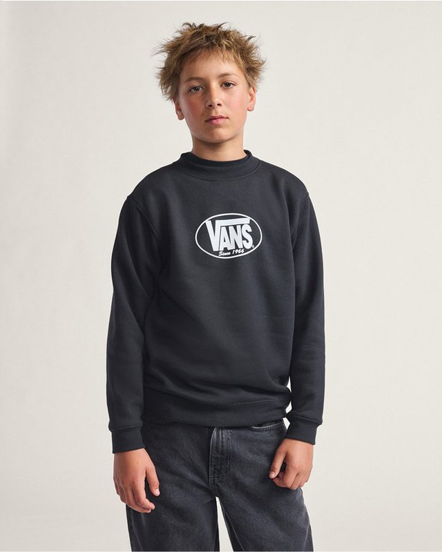 Moletom Ss Classic Oval Crew Black Infantil