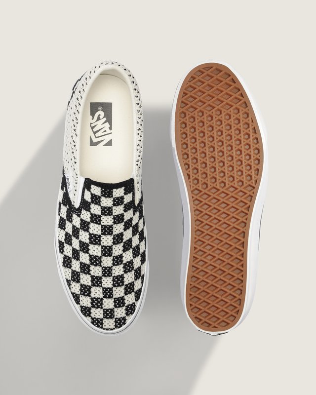 Tênis Slip-On Checkerboard Black Marshmallow