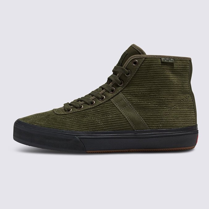 Tênis Skate Crockett High Corduroy Olive 2-Tone Olive Black