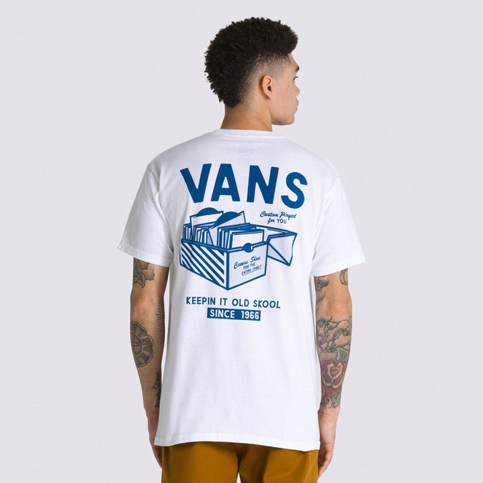 Camiseta Vans Record Label Ss White