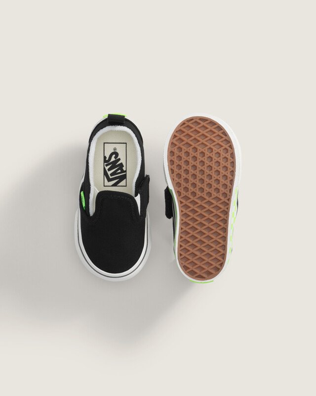 Tênis Slip On Glow Black Green Gecko Infantil