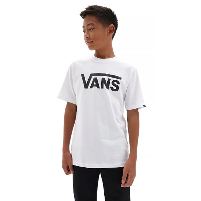 Camiseta Vans Classic Infantil White Black | Vans