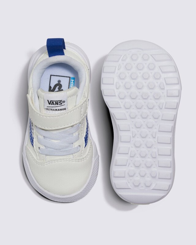 Tênis Ultrarange 66 V Infantil Pop Sidestripe White Blue