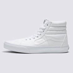 O Sk8-Hi, originalmente chamado de Style #38, foi apresentado em 1978 como o primeiro tênis de cano alto para a prática do skate. Apresentando um inovador colarinho alto acolchoado para suporte no tornozelo e uma biqueira reforçada, foi o segundo tênis a apresentar a icônica sidestripe da Vans ao mesmo tempo que trouxe um visual totalmente novo para a família Vans. Foi e ainda é um emblema da cultura “Off The Wall”. Em homenagem ao primeiro cano alto lendário, o Tênis Sk8-Hi True White é construído com lona e tecido sintético resistentes em uma variedade de cores clássicas e inesperadas. Este tênis com cadarço também vem equipado com solas de borracha waffle exclusivas para maior aderência no dia a dia.