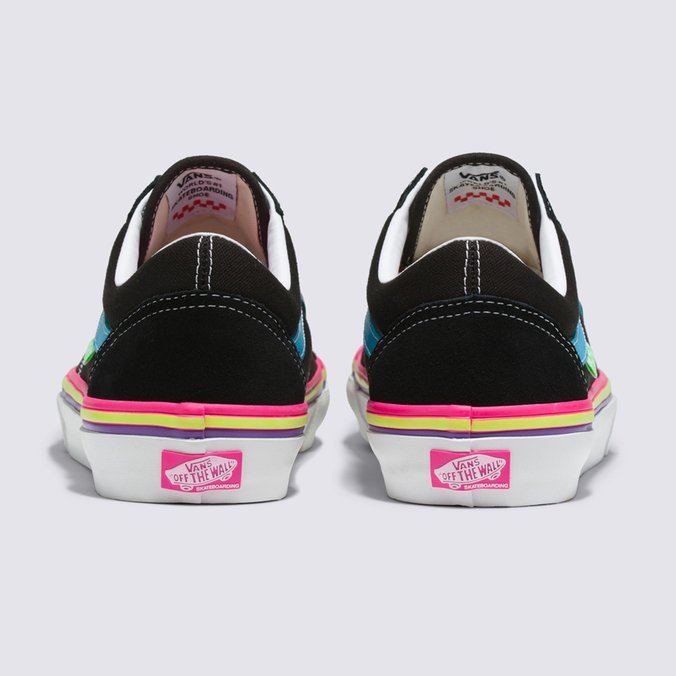 Tênis Skate Old Skool Neon Rave Black Neon