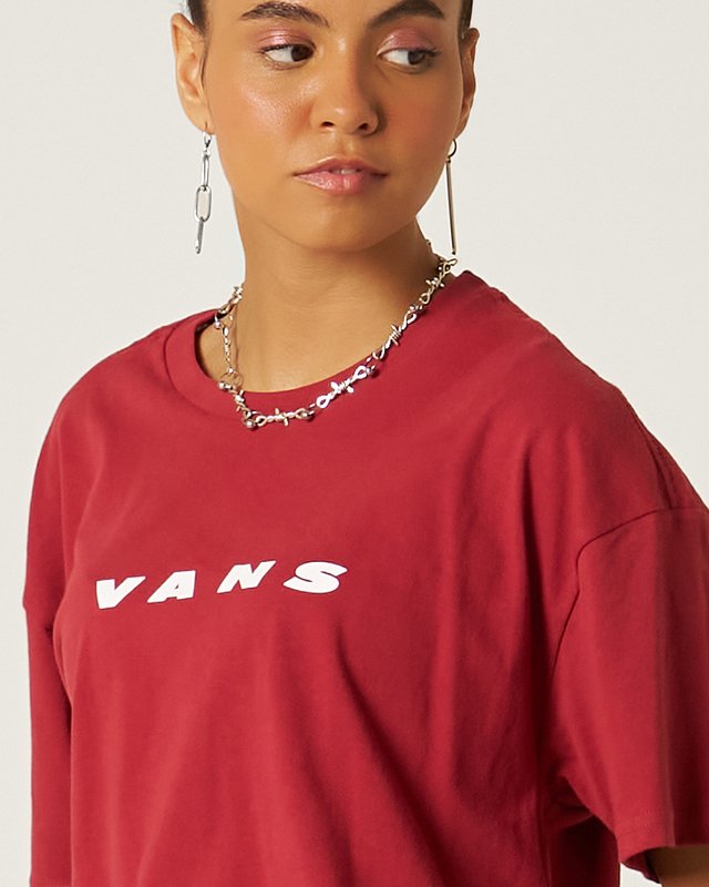 Camiseta Manga Curta Retro Vans Bordeaux
