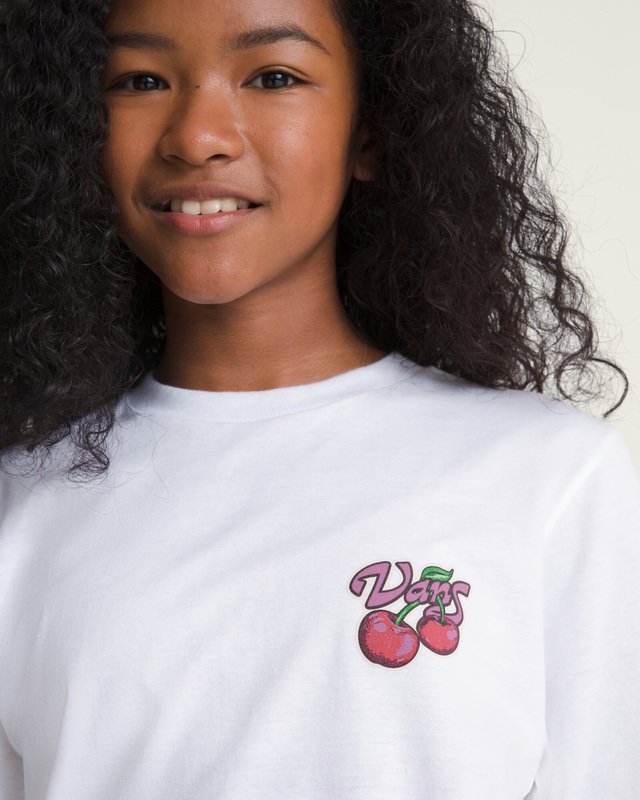Camisa Manga Curta Cherry Shack White Infanti