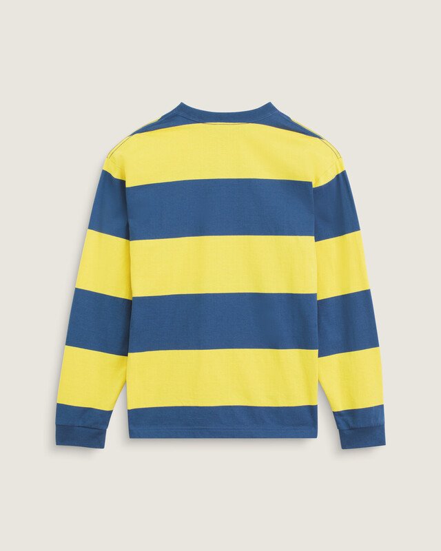Camiseta Manga Longa Rugby Stripe Knit Dusty Gold