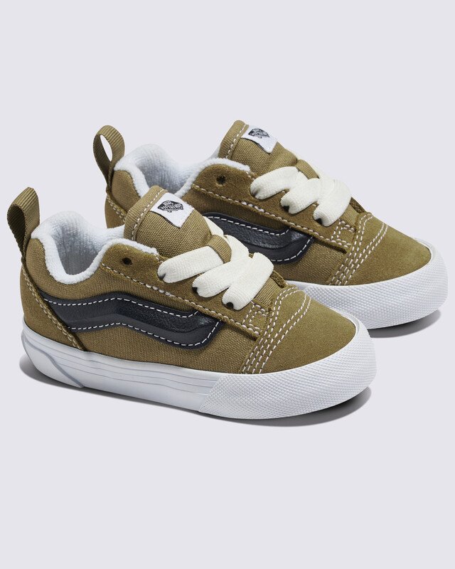 Tênis Knu Skool Elastic Lace Olive Black Infantil