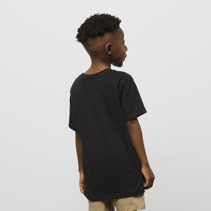 Camiseta Vans Classic Infantil Black White