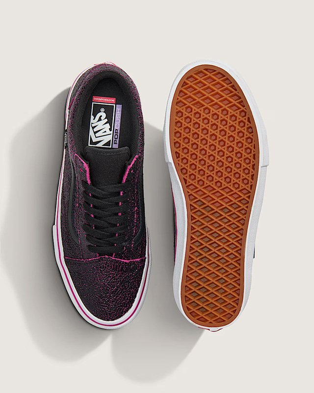 Tênis Old Skool Cracked Leather Black Purple