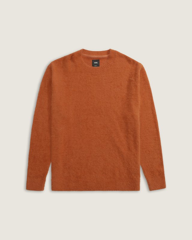 Casaco Elmsford Solid Crew Cardigan Upland Auburn