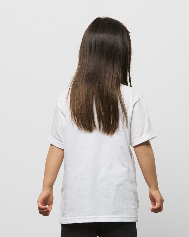 Camiseta Vans Classic Infantil White Black