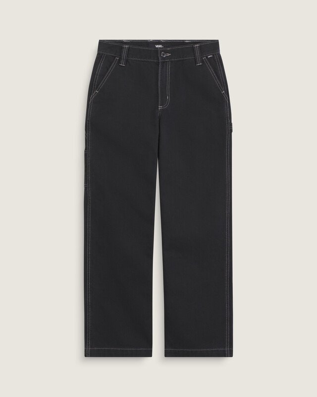Calça Chore Mid Rise Straight Black