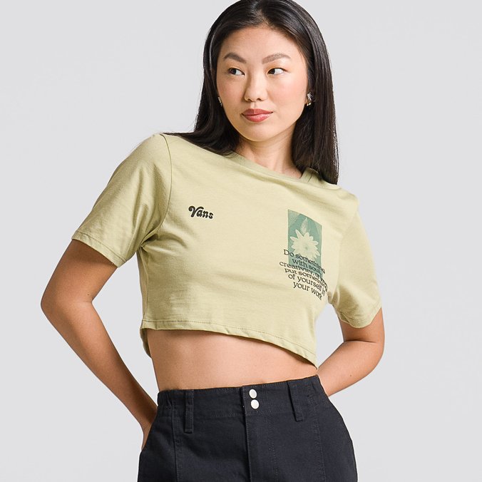 Camiseta Night Bloom Crew Crop II SS Elm