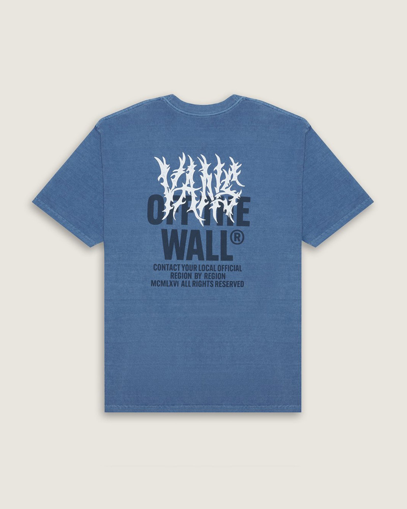 Camiseta Metal Wall Wash Ss Tranquil Blue Awall | Vans