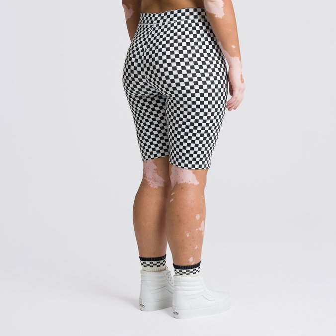 Bermuda Flying V Print Legging Checkerboard