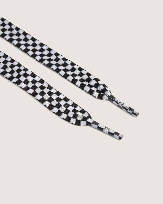 Cadarço Fat Laces Black White Checkerboard