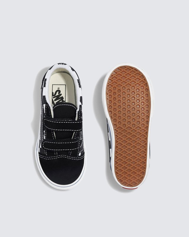 Tênis Old Skool Logo Check Black White Infantil
