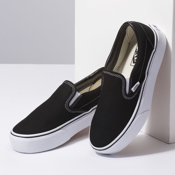 Tênis Slip-On Platform Black