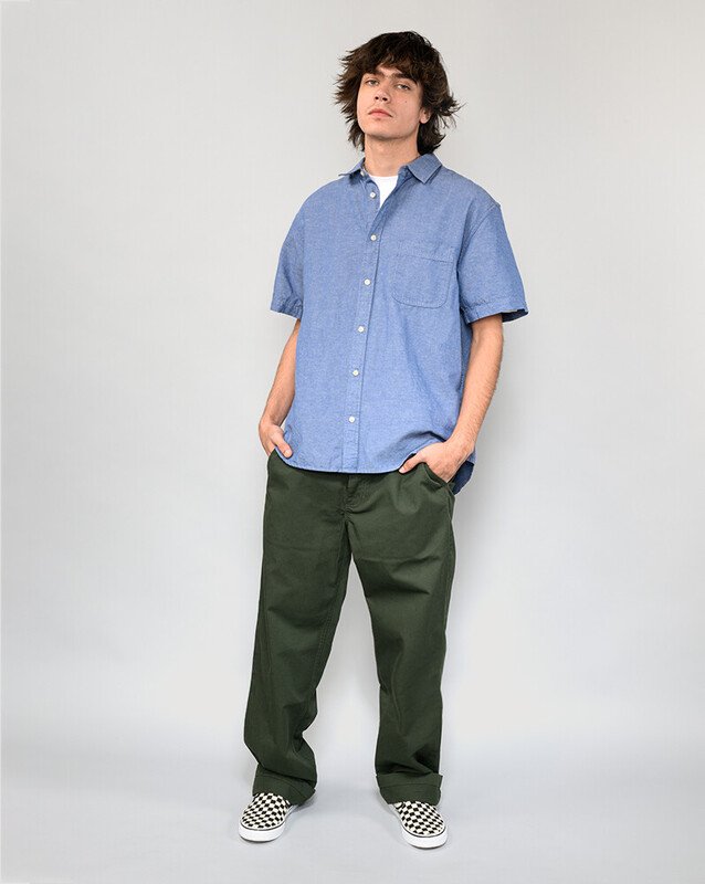 Camisa Lawson Solid Ss Woven True Navy Hylane