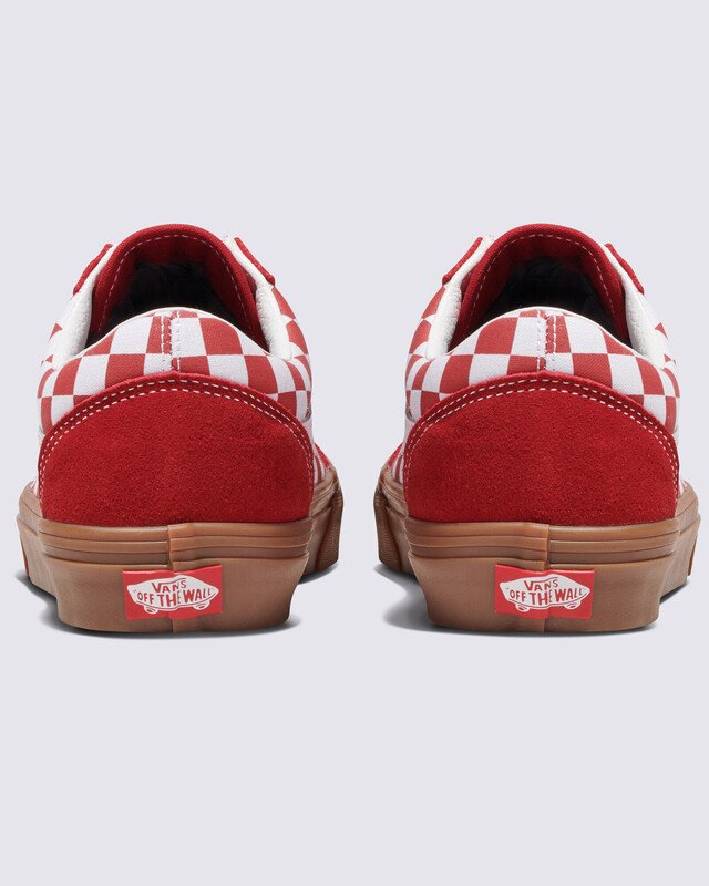 Tênis Old Skool Fat Lace Checker Red