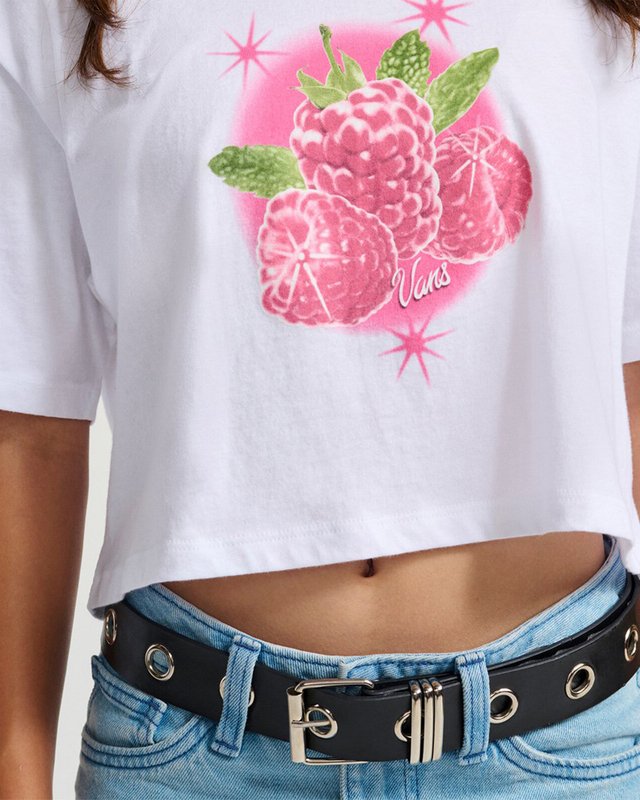 Camiseta Star Berries Crop Ss White Infantil