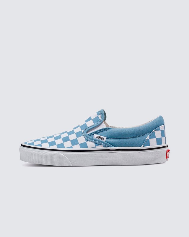 Tênis Slip-On Checkerboard Dusty Blue