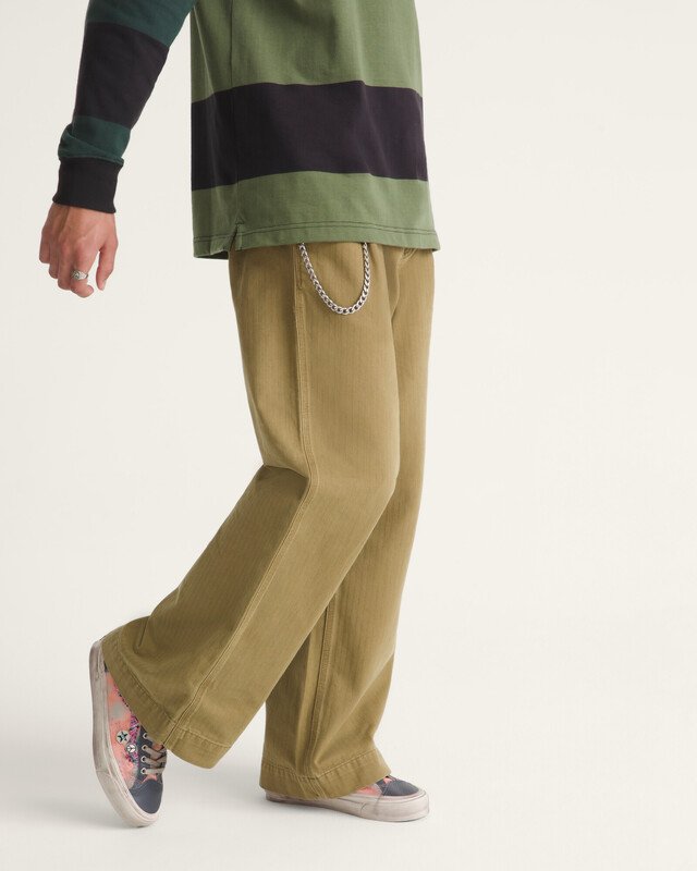 Calça Authentic Chino Loose Wide Leg Authentically Olive Brown