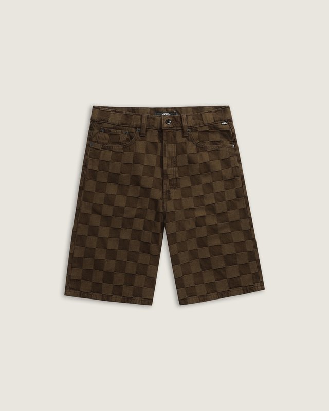 Bermuda Check-5 Baggy Denim Demitasse