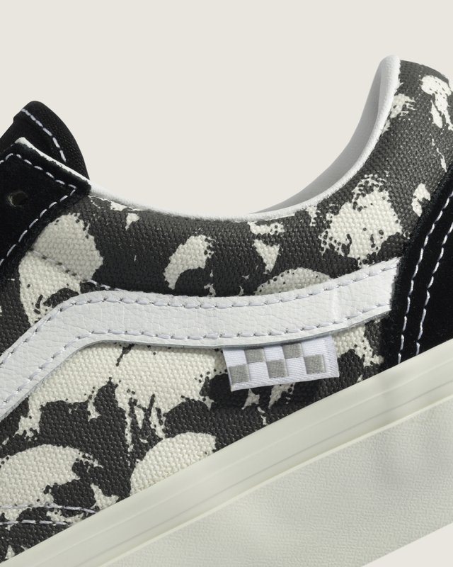 Tênis Skate Old Skool Skull Pile Black White Gum