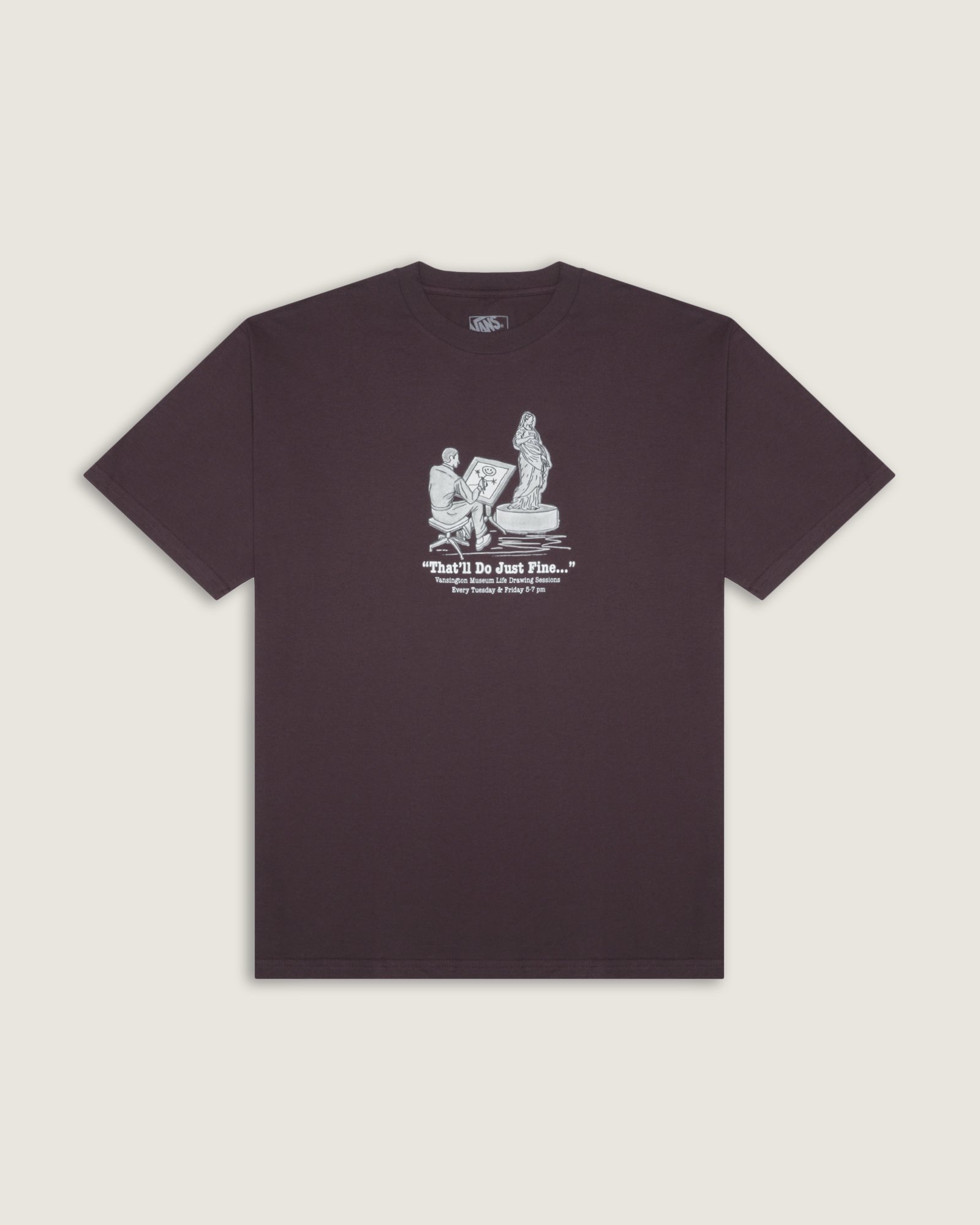 Camiseta Ss Life Drawing Dark Port | Vans