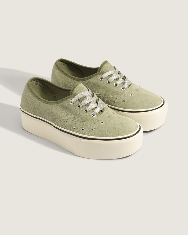 Tênis Authentic Stackform Suede Neutral Olive