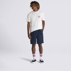 <p>Confeccionado para a aventura, o Short Range Nylon Loose Short Seasonal Hero: Sport Low Dress Blues&nbsp; é repelente à água e possui uma cintura elástica com cinto integrado de fácil ajuste. O modelo possui uma presilha na cintura, bolsos frontais e traseiros com detalhes de travetes Vans em “Drop V”.</p>