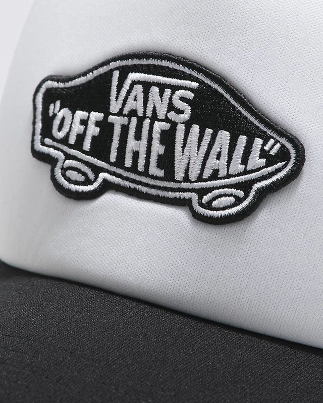 BONÉ CLASSIC PATCH CURVED BILL TRUCKER BLACK WHITE
