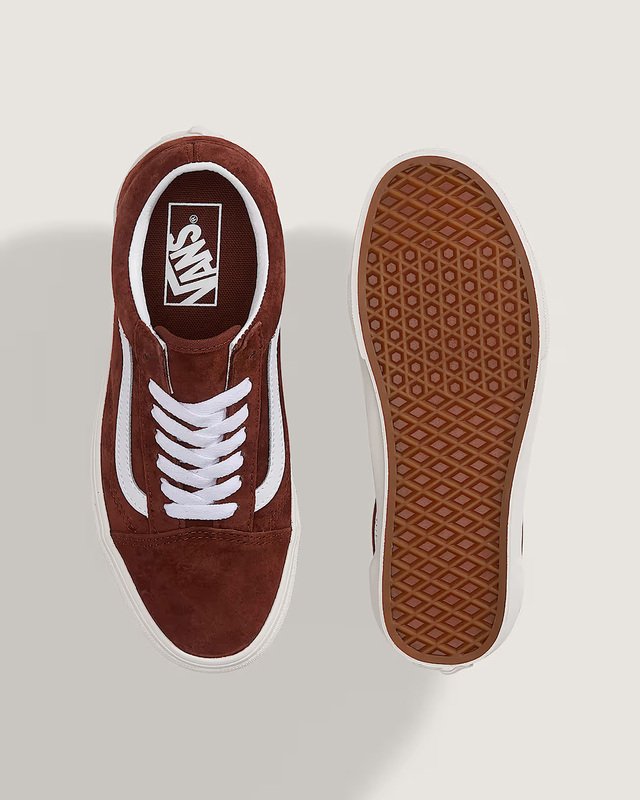Tênis Old Skool Pig Suede Brown Earth True White