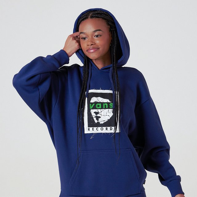 Moletom Vans Records Bloussant Hoodie Ss Deep Twilight